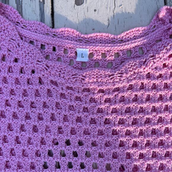 Crochet Rainbow Cover-Up Dress (Size Large) - Picture 10 of 10